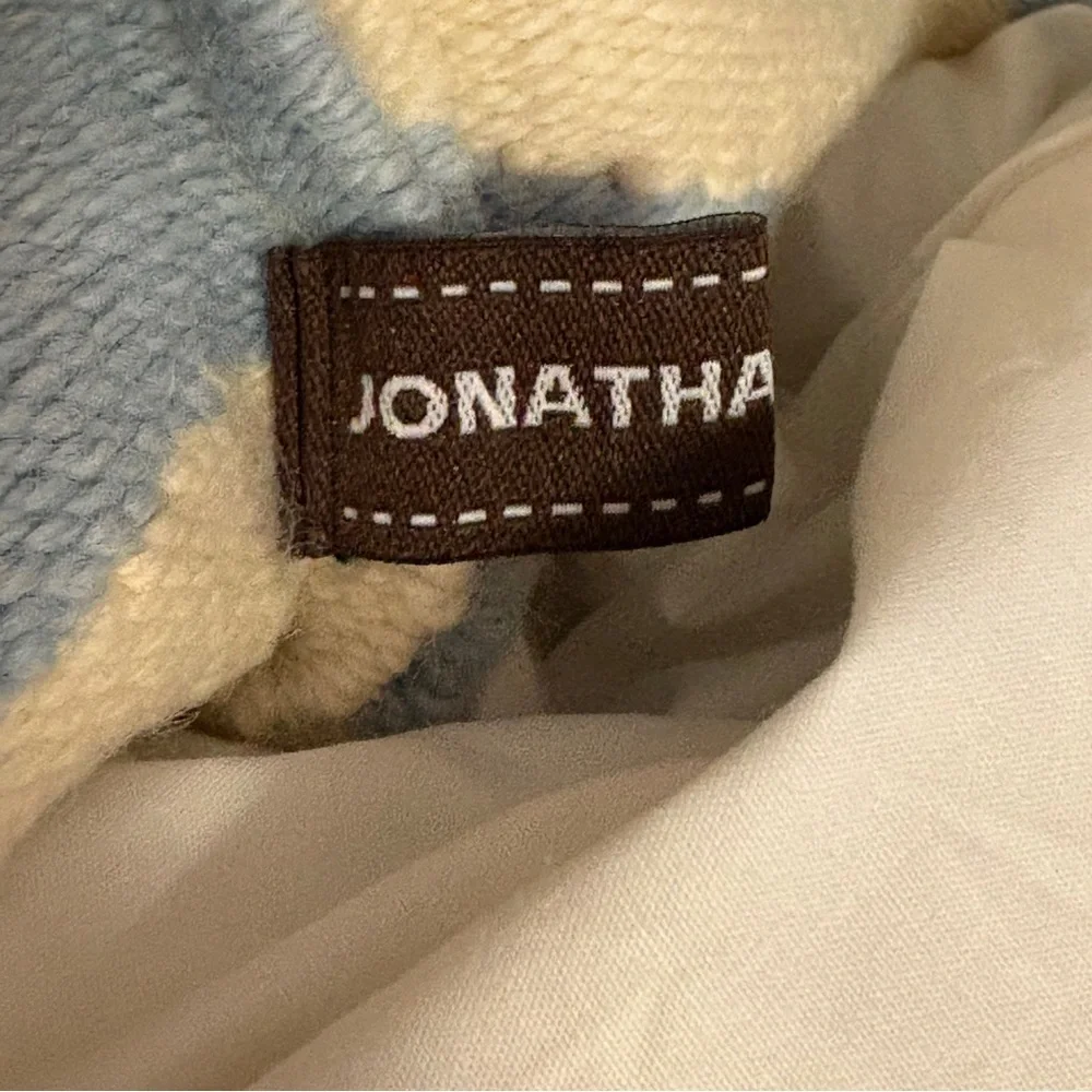 Jonathan Adler Pillow in Signature Zebra Pattern, Wool, 16”x16”, NWT